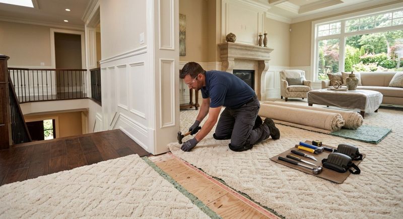 Textured Carpet Installation in Monmouth County, NJ